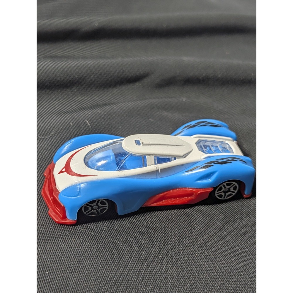 Vintage Blue Red Futuristic Space Concept Race Car Diecast Unbranded‎ #9393